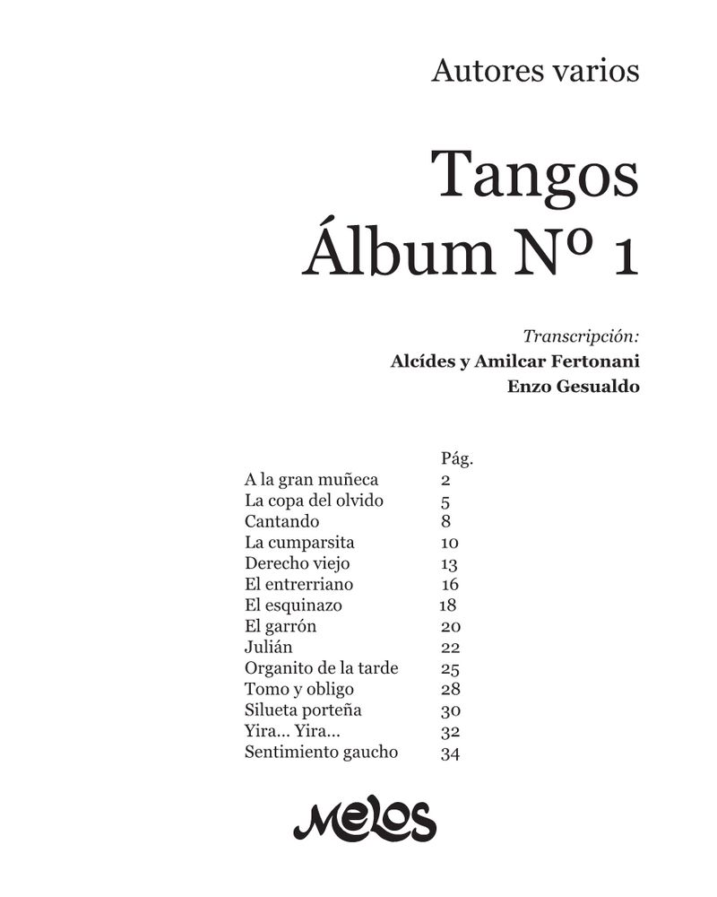 Tangos, No. 1