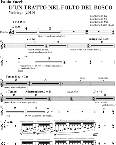 Clarinet in A/Clarinet in Bb/Piccolo Clarinet in Eb/Bass Clarinet