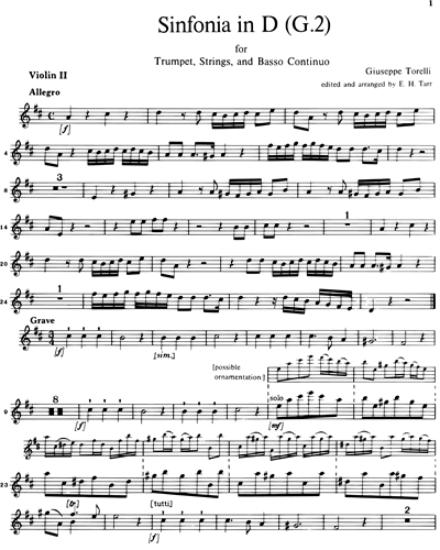 Sinfonia in D (G. 2)
