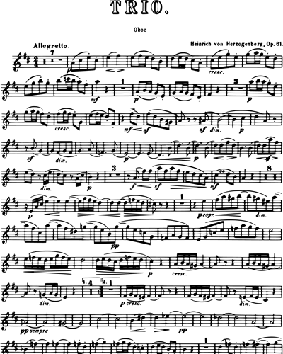Trio in D-dur op. 61