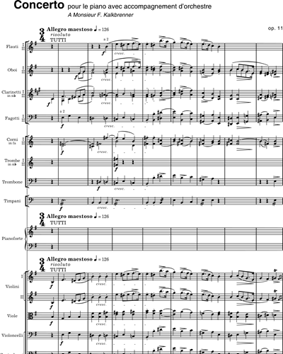 Concerto in E minor for Piano, op. 11
