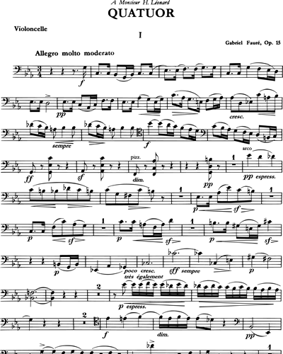 Piano Quartet No. 1 in C Minor, op. 15