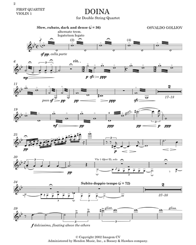 [Quartet 1] Violin 1