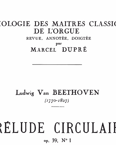 Prélude Circulaire Op. 39, No. 1