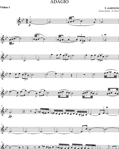 Adagio pour Quatuor à Cordes