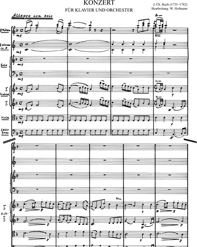 Konzert für Klavier und Orchester Op. 13 n. 3
