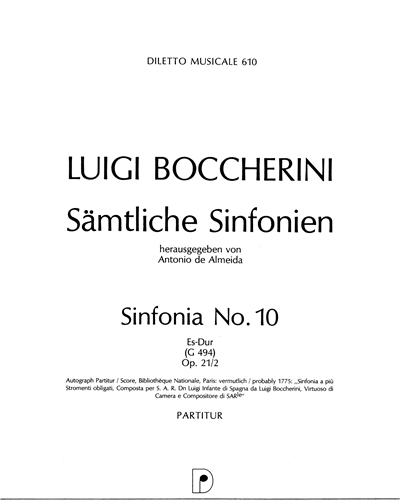 Sinfonia No. 10 in E-flat major, op. 21/2