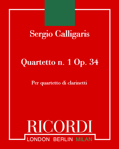 Quartetto n. 1 Op. 34 (Toccata, Adagio e Fuga)