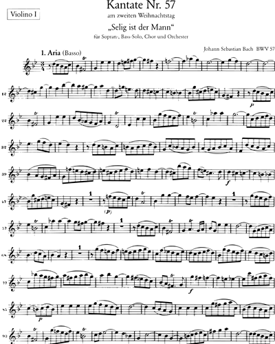 Kantate BWV 57 „Selig ist der Mann“