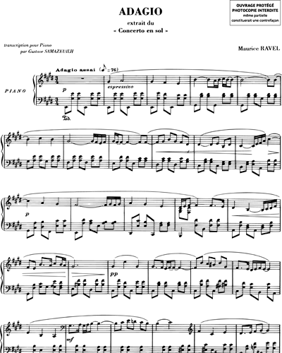 Adagio (extrait du "Concerto en Sol")