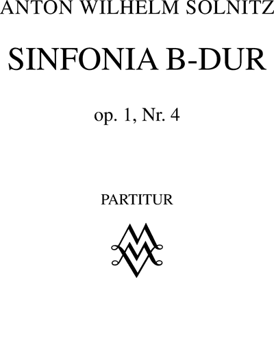 Sinfonia B-dur Op. 1 n. 4