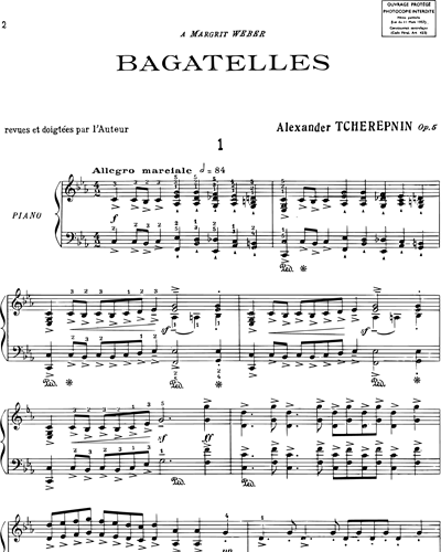 Bagatelles, Op. 5