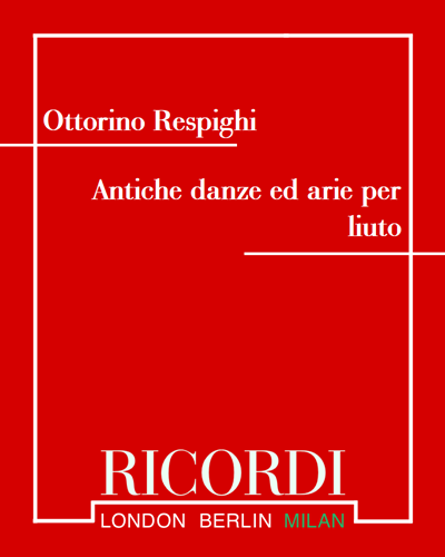 Antiche danze ed arie per liuto - Suite I