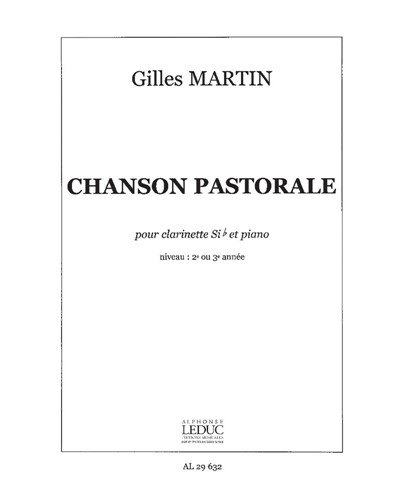 Chanson pastorale [Version for Clarinet in Bb and Piano]