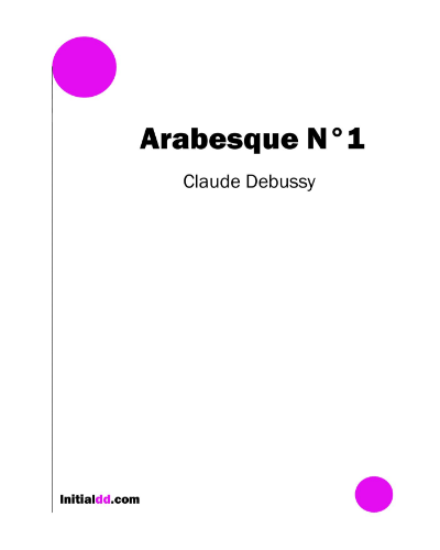 Première Arabesque, op. 66, CD 74