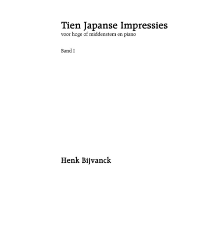 10 Japanese Impressions, Book 1