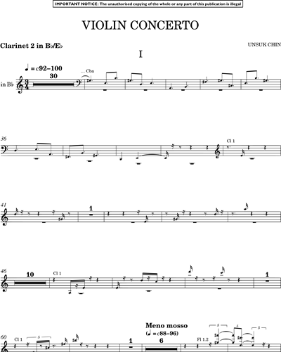 Clarinet 2 in Bb/Clarinet in Eb