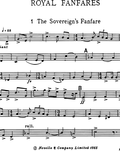 Six Royal Fanfares