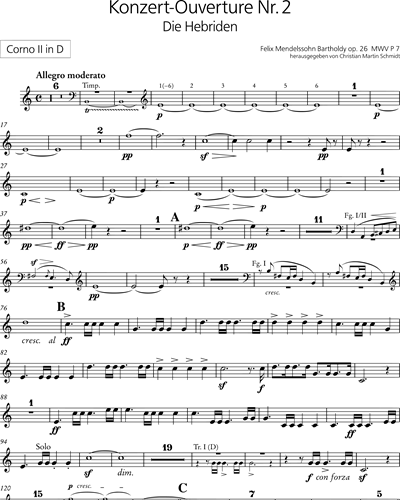 Die Hebriden MWV P 7 op. 26 - Konzert-Ouvertüre Nr. 2 