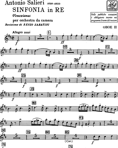 Sinfonia in Re "Veneziana"