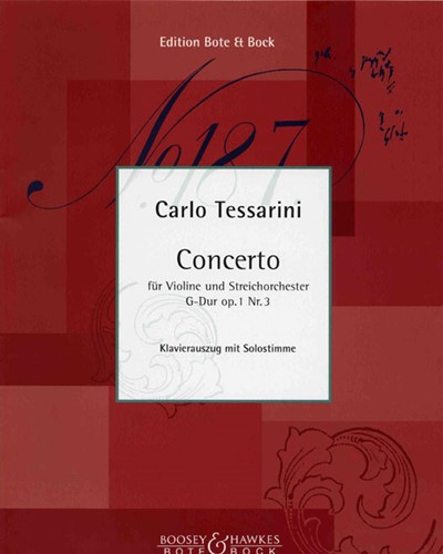 Violin Concerto in G Major, op. 1/3