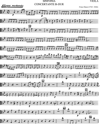 Sinfonia concertante B-dur für 2 Violinen und Orchester