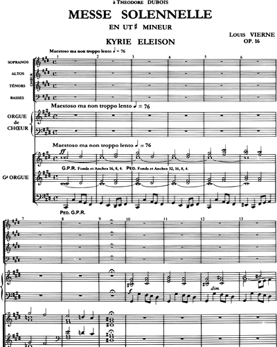 Messe Solennelle in C# minor, op.16