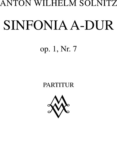 Sinfonia A-dur Op. 1 n. 7