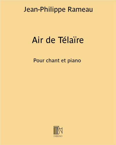 Air de Télaïre (extrait de "Castor et Pollux")