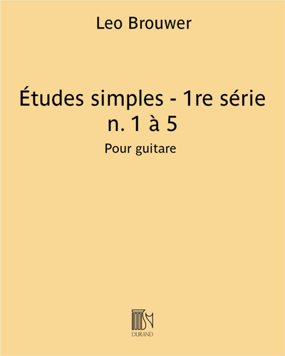 Études simples - 1re série (n. 1 à 5)