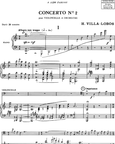 Concerto n. 2 - Réduction pour violoncelle et piano