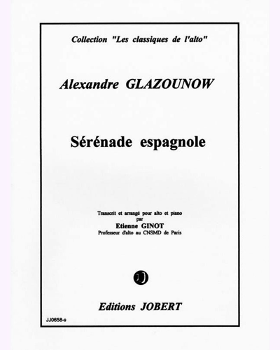 Serenade Espagnole Violoncelle und Klavier Alexander glasunow 