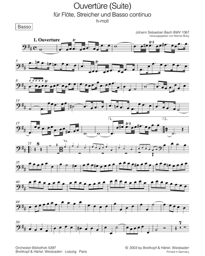 Ouvertüre (Suite) Nr. 2 h-moll BWV 1067
