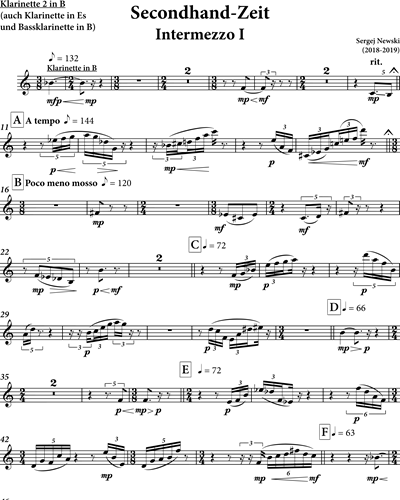 Clarinet in Bb 2/Clarinet in Eb/Bass Clarinet in Bb
