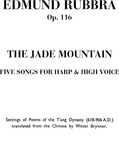 The jade mountain Op. 116