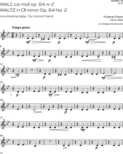 Waltz in C Sharp Minor, op. 64 No. 2