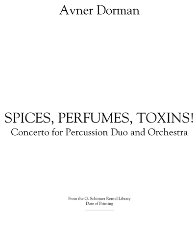 Spices, Perfumes, Toxins!