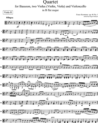 Quartett in B-dur op. 46 Nr. 1
