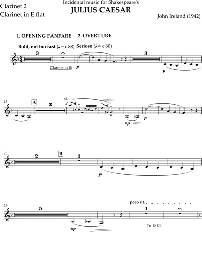 Clarinet 2 in Bb & A/Clarinet in Eb