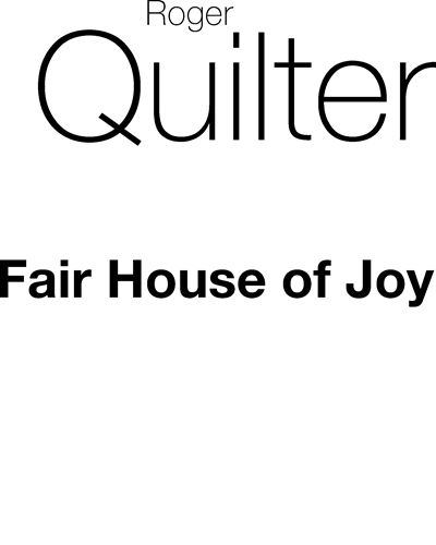 Fair House of Joy (from "Seven Elizabethan Lyrics, op. 12")