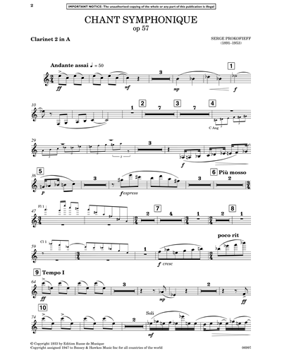 Clarinet 2 in A