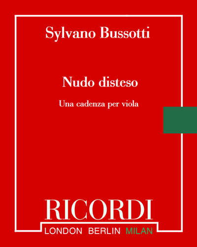 Nudo disteso Sheet Music by Sylvano Bussotti | nkoda | Free 7 days trial