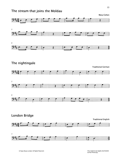 "The Stream That Joins the Moldau" & "The Nightingale" & "London Bridge" & "The Bells In St Paul's Steeple" & "In Holland Stands A House" & "London's Burning"