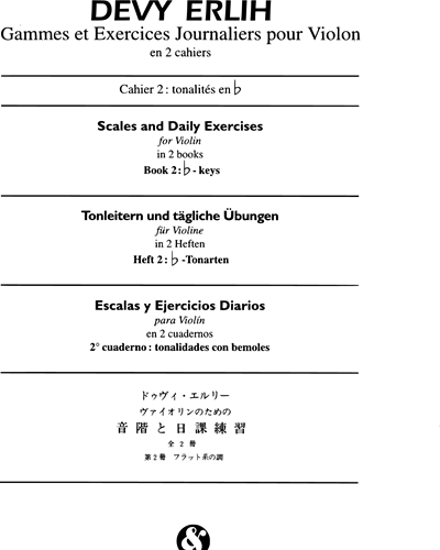 Scales and Daily Exercises for Violin Book 2