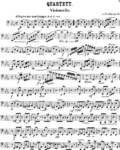 String Quartet in E b Major Op. 51