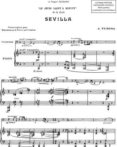 Le jeudi saint à minuit (extrait de la suite "Sevilla")