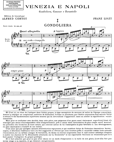 Venezia e Napoli Piano Sheet Music by Franz Liszt | nkoda | Free 7 days ...