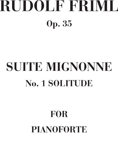 Solitude Op. 35 n. 1 (Suite Mignonne)