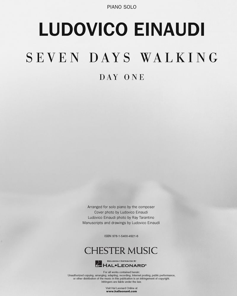 Awaken gidsel udkast Seven Days Walking, Day One Sheet Music by Ludovico Einaudi | nkoda
