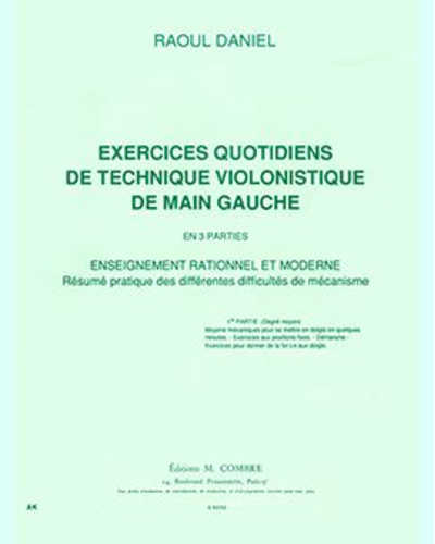 Daily Exercises for Violin: Left Hand Technique, Vol. 1